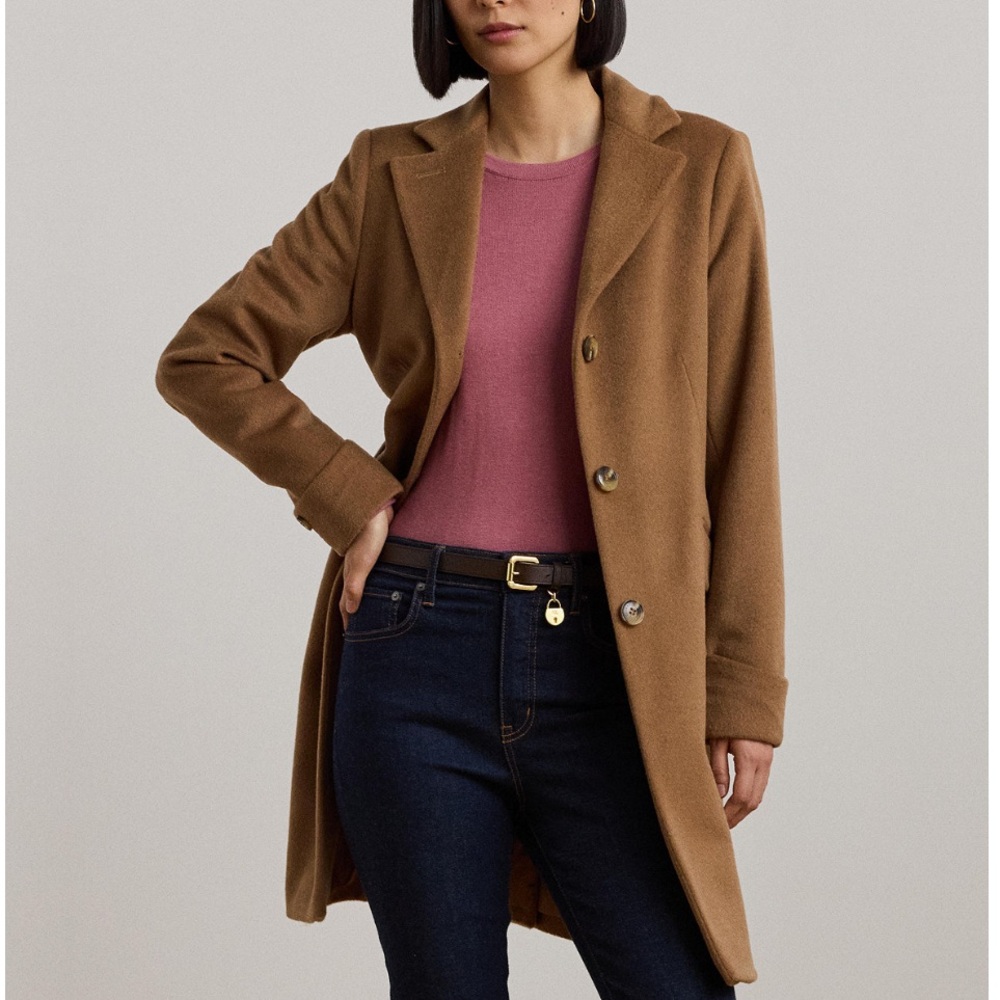 Ralph Lauren New Vicuna Brown Coat size 8